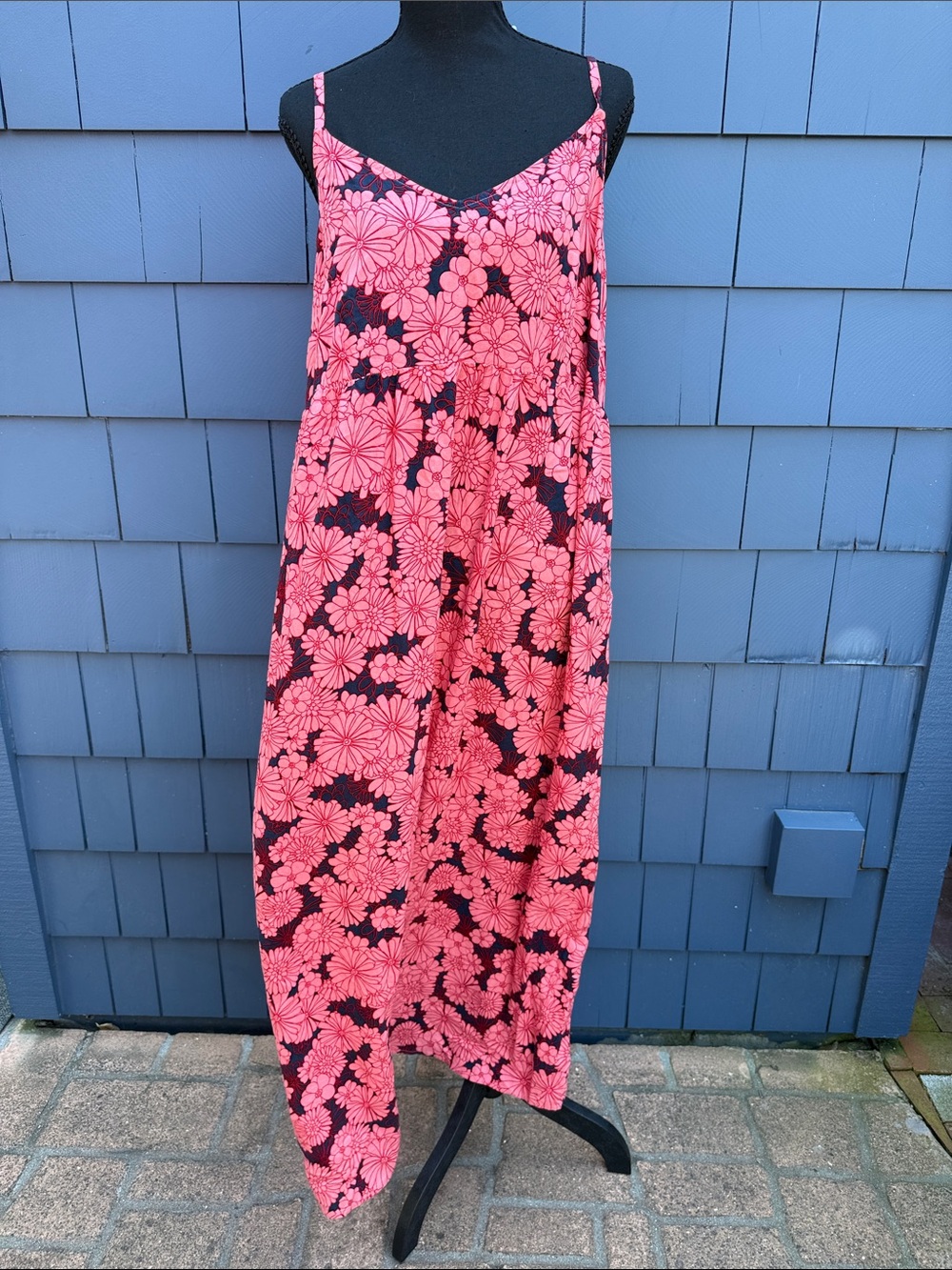Ingrid & Isabel Pink Floral Maxi Dress XXL pink red blue